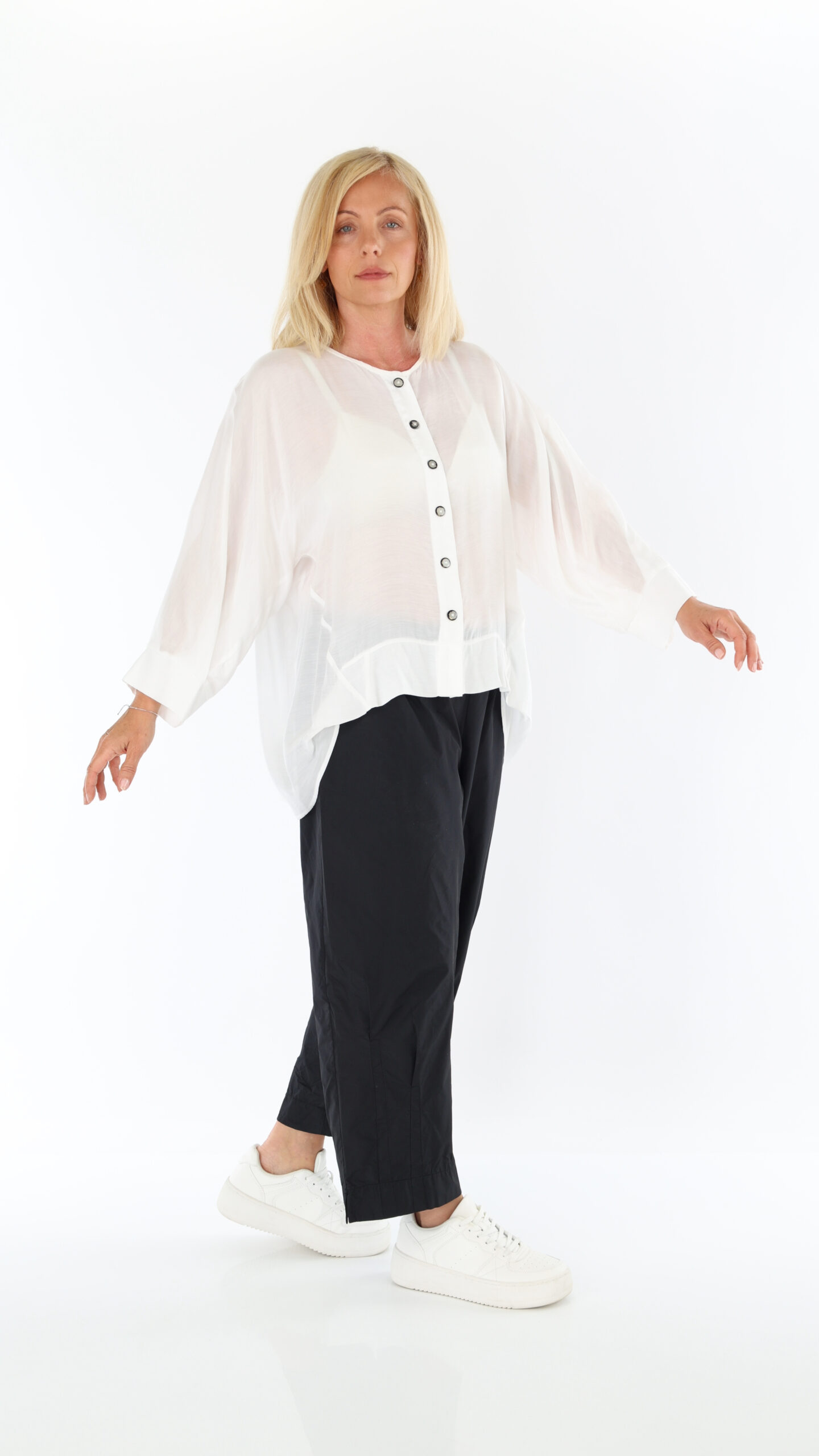 BİZE BZ187 Flow Blouse White BİZE BZ187 Flow Blouse White