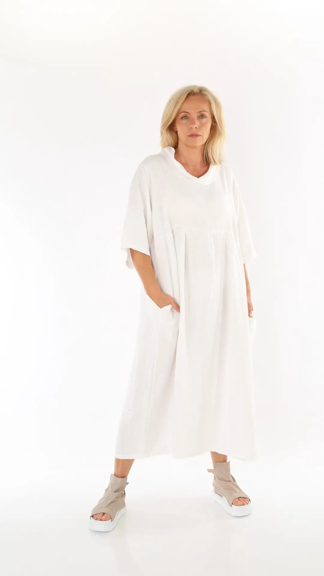 qozaa qz0504 linen maxi dress qozaa qz0504 linen maxi dress