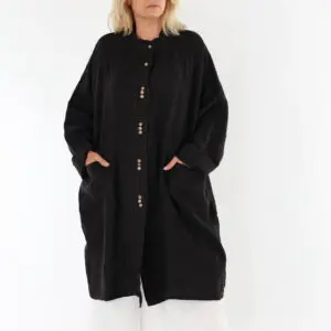qozaa qz0302 long linen jacket