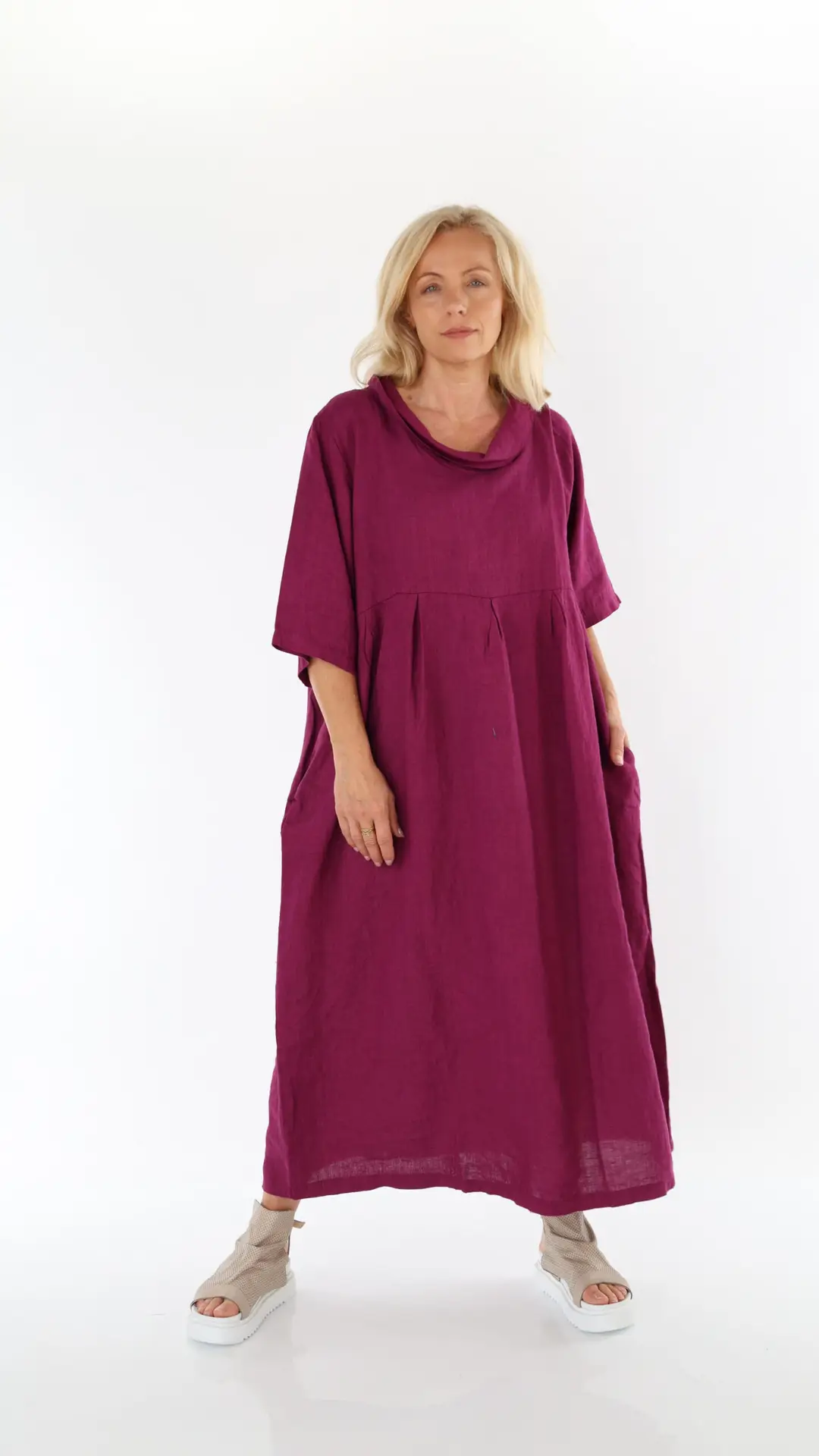qozaa qz0504 linen maxi dress qozaa qz0504 linen maxi dress